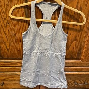 Lululemon reversible racerback tank. Gray and light gray size 4